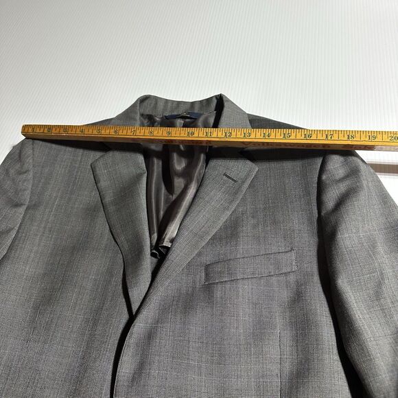 Brooks Brothers Mens Blazer 43 R Gray Glen Plaid Fitzgerald Fit Wool Sport Coat - Picture 9 of 14